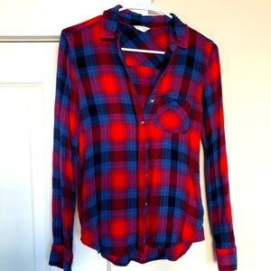 Aeropostale Red & Blue Super Soft Flannel